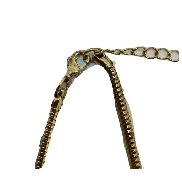 Goldtone Snakechain Spring Shades Necklace - Picture 8 of 9